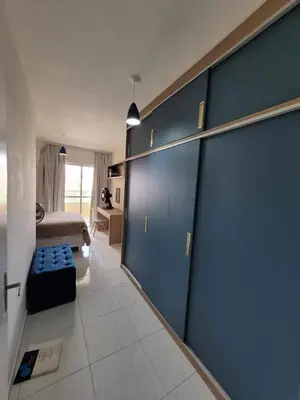 Uma cama ou camas num quarto em Casa duplex em Maracanaú com ar-condicionado