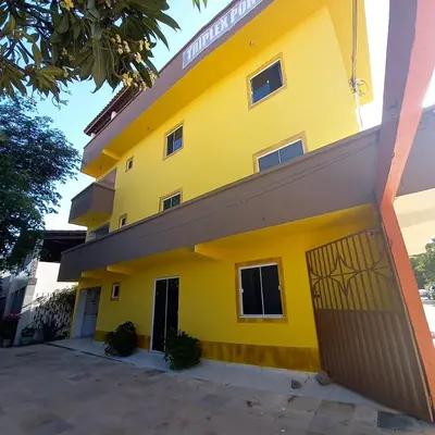 O edifício onde o apartamento está situado