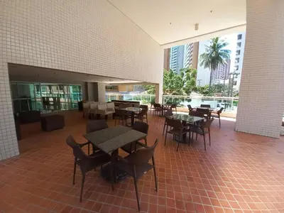 Um restaurante ou outro lugar para comer em Beach Class Fortaleza