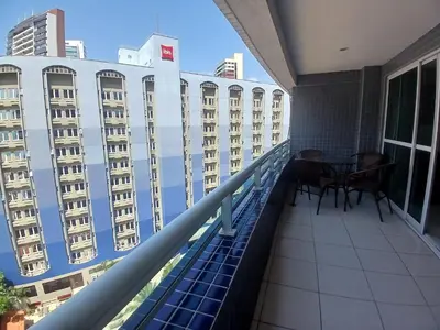 Uma varanda ou terraço em Beach Class Fortaleza