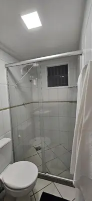 A planta de Apto 2 Quartos com Suíte, Garagem, 300m da Praia