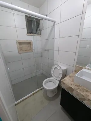 Uma casa de banho em Guaramiranga - Apto próximo ao centro - Park Serra Bella