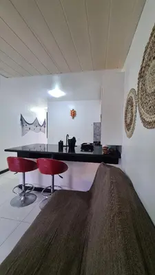 Uma área de estar em Eco Paradise Cumbuco 216