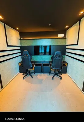 A área empresarial e/ ou a sala de conferências de Ap 2 quartos ,condomínio mirante clube