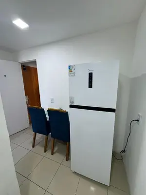 A cozinha ou kitchenette de Praia Mansa Suite Hotel Flat