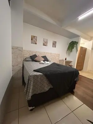 Uma cama ou camas num quarto em Condomínio Boa Ideia apart completo ao lado North Shopping Maracanaú