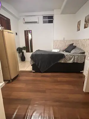 Uma cama ou camas num quarto em Condomínio Boa Ideia apart completo ao lado North Shopping Maracanaú