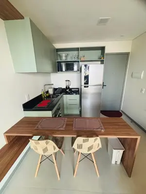 A cozinha ou kitchenette de Beach Class Meireles