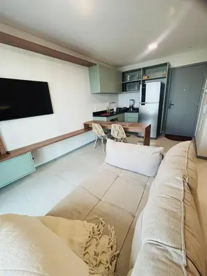 Uma televisão e/ou sistema de entretenimento em Beach Class Meireles