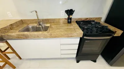 A cozinha ou kitchenette de Apartamento Praia de Iracema 1