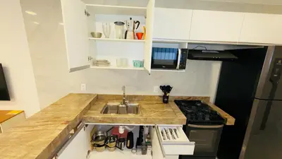 A cozinha ou kitchenette de Apartamento Praia de Iracema 1