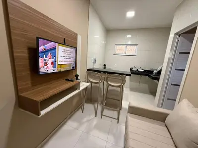 Uma televisão e/ou sistema de entretenimento em Residencial Portela 08B
