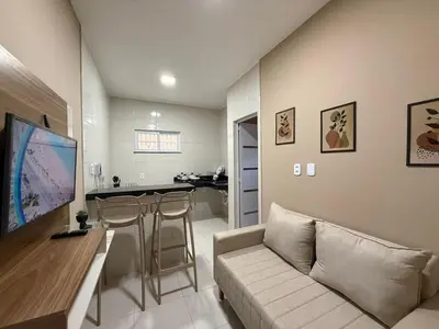 Uma televisão e/ou sistema de entretenimento em Residencial Portela 08B