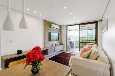 Uma área de estar em Wai Wai Eco Residence Cumbuco 402 D by Aloha Vibes ADM