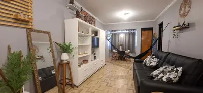 Uma área de estar em Seu Refúgio em Fortaleza