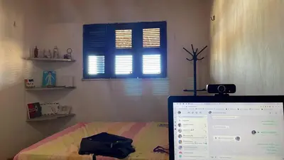 Uma cama ou camas num quarto em Casa Pitombeira