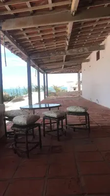 Uma varanda ou terraço em Casa Pitombeira