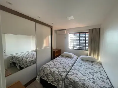 Uma cama ou camas num quarto em Flat Acolhedor e Familiar