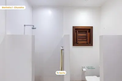 Uma casa de banho em Casa da Praia, mansão à beira mar no Fortim