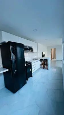 A cozinha ou kitchenette de Apartamento praia de Iracema