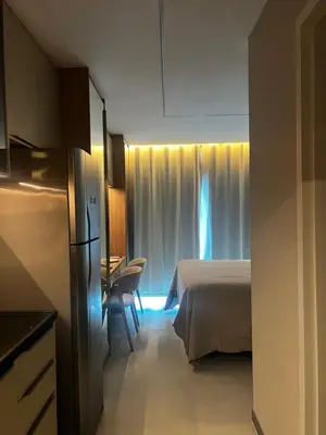 Uma cama ou camas num quarto em Apartamento beach class Meireles Vista mar