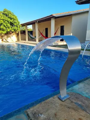 A piscina em ou perto de Casa Mar e Sol, Villa de plage marina do Morro Branco avec Piscine
