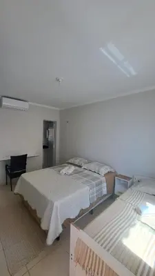 Uma cama ou camas num quarto em Apartamento Dúplex em Flecheiras