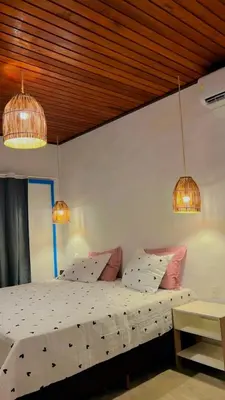 Uma cama ou camas num quarto em Bariloche house