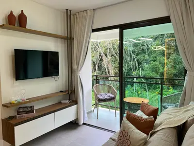 Uma televisão e/ou sistema de entretenimento em apartamentos vila neuve