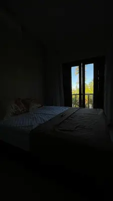 Uma cama ou camas num quarto em Chalés Dunas - Icaraí de Amontada