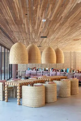 Uma área de estar em Mana Cumbuco Hotel