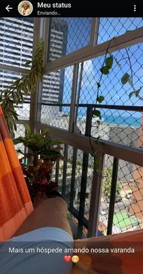 Uma varanda ou terraço em Quartos em Meireles Fortaleza