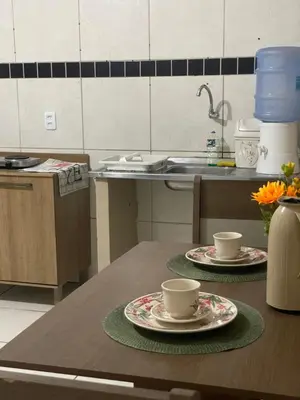 A cozinha ou kitchenette de Apartamento completo e central! CASA DUNAS!