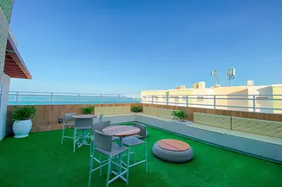 Uma varanda ou terraço em Sol & Mar na Praia do Futuro