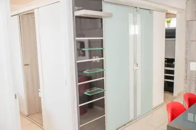 A planta de apartamento vista mar
