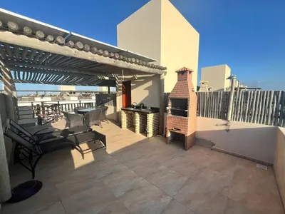 Uma varanda ou terraço em Boas Vistas Condominium Cobertura