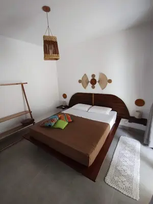 Uma cama ou camas num quarto em Casa Iruna