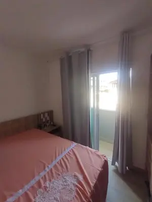 Uma cama ou camas num quarto em Flat Flecheiras
