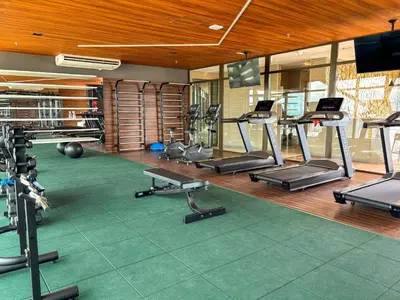 O centro de fitness e/ou as comodidades de fitness de Studio 600m da praia