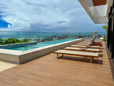 A piscina em ou perto de Studio 600m da praia