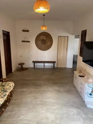 Uma televisão e/ou sistema de entretenimento em Casa Farol - Praia de Itarema, CE
