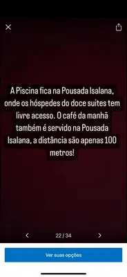 A planta de Pousada Delicias da vila