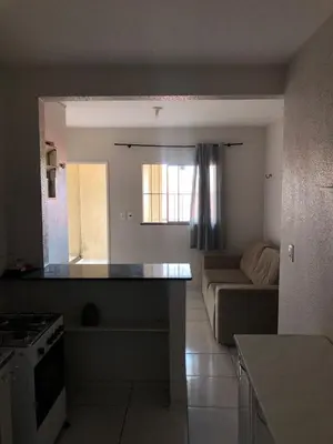 Uma área de estar em Apartamentos Green