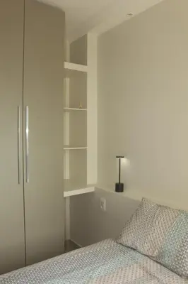 Uma cama ou camas num quarto em VG Fun Apto 502