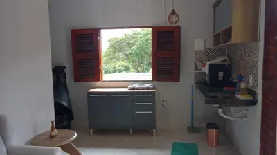 A cozinha ou kitchenette de Chalé Azul