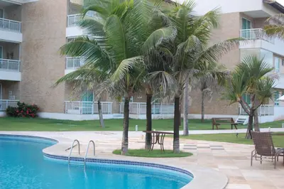 A piscina em ou perto de Apartamento Pé na Areia Porto das Dunas - Paraiso das Dunas