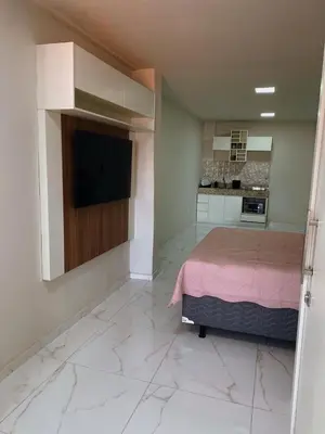 A cozinha ou kitchenette de Apartamento Inteiro 3 camas AP305