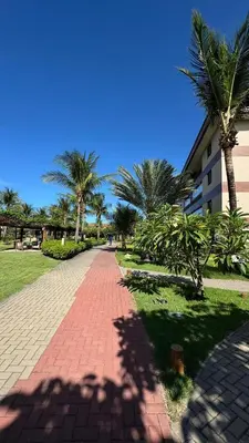 Um jardim no exterior de Apart Resort Mandara Lanai - Carnaval min 5 noites