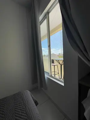 Uma cama ou camas num quarto em Apartamento Dunnas