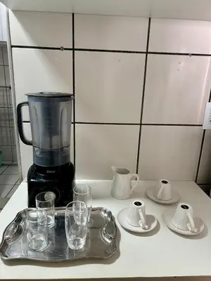 Comodidades para chá e café em Apartamento Completo com 3 Quartos